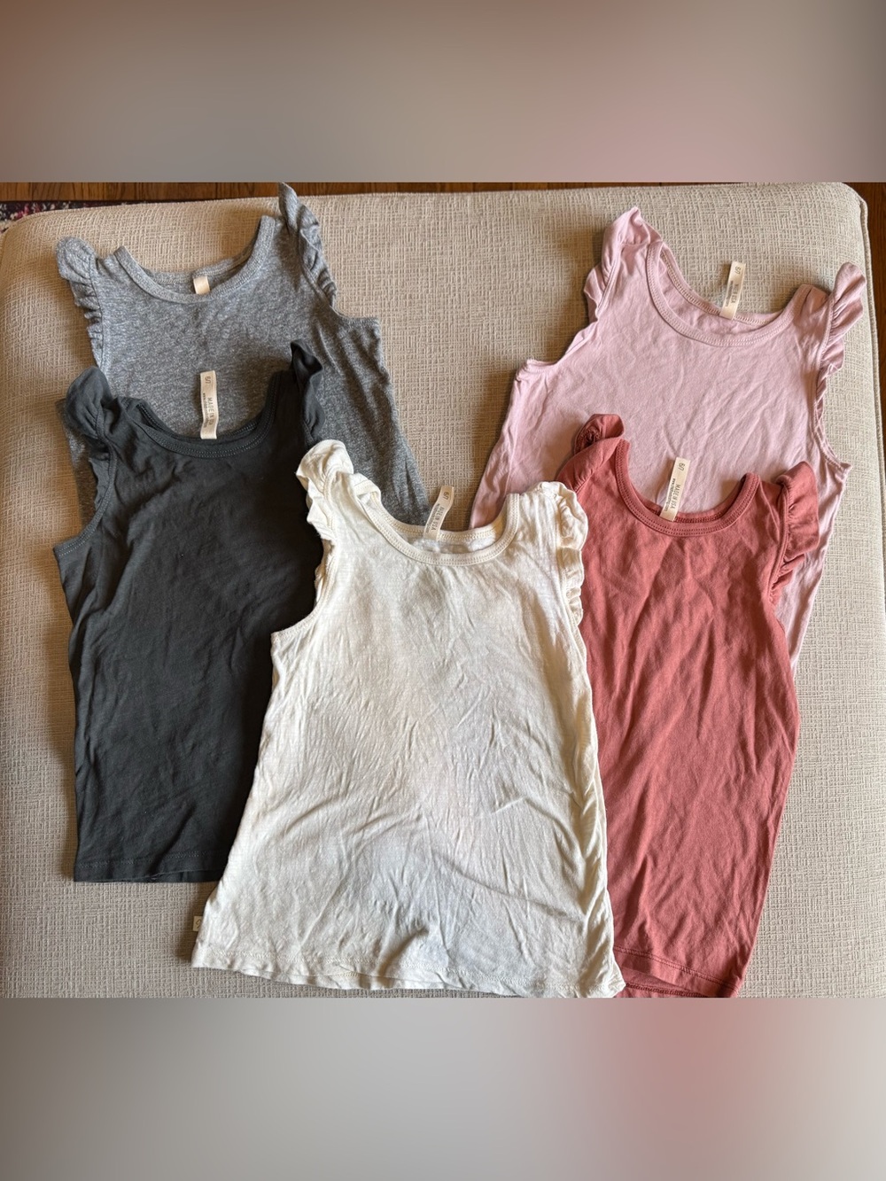 Childhoods Clothing Size 6/7 Bundle of 5 Flutter Tees EUC